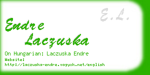 endre laczuska business card